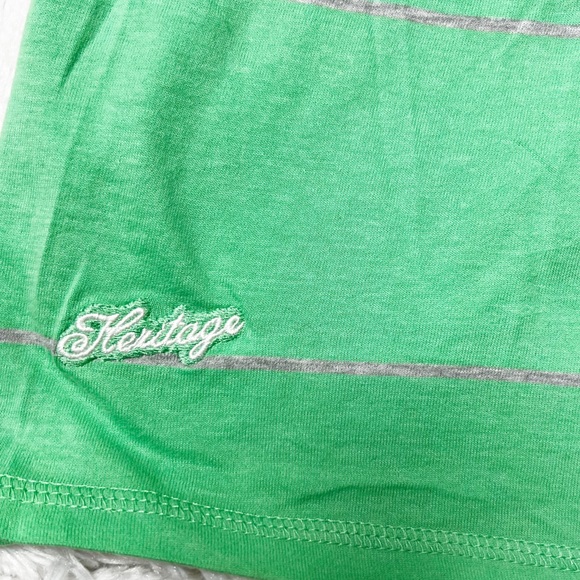 NWT {Next} Oxford Seniors Striped Graphic T-Shirt Green Women’s Sz 18 - Picture 4 of 8